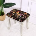thumbnail image 6 of FOR U DESIGNS Rooster Chicken Flower Print Stool Covers Rectangle 2 Pack Soft Bar Stool Covers Anti-Slip Vanity Bench Slip Cover Bench Seat Protector Home Decor Accessories, 6 of 9