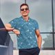 thumbnail image 4 of Balery Dinosaur Skull Camisa Polo de Hombre con Estampado, de Manga Corta y Tejido Medio, Camisa Tipo Golf Polo-4X-Large, 4 of 6