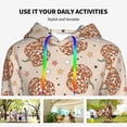 thumbnail image 4 of Haiem Groovy Disco Pumpkin for Men's Fashion Hoodies & Sweatshirts with Kangaroo Pocket,Hooded Sweatshirt with Eye-catching Drawstrings-Large, 4 of 7