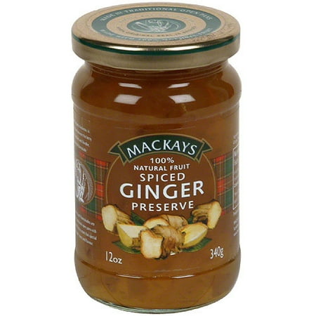 Mackays Spiced Ginger Preserves, 12 oz, (Pack of 6)