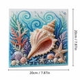 thumbnail image 3 of Creative Pearl Painting DIY Kit Ocean Theme, Marine Life Diamond Art Craft Set with Crystal Beads, DIY Wall Hanging Decor, Fun Handmade Hobby Activity,B, 3 of 9