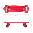 thumbnail image 2 of 22 Inch Cruiser Skateboard Complete with LED Light Up Wheels for Beginner and Adults T-Tool Included, 2 of 7