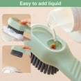 thumbnail image 3 of LYCAQL Scrub Brushes for Cleaning Liquid Adding Soft Cleaning Brush,Multifunctional Shoe Brush With Liquid Box For Shoe Washing And Cleaning,Bathroom, Kitchen, Soft Laundry Clothes, 3 of 9