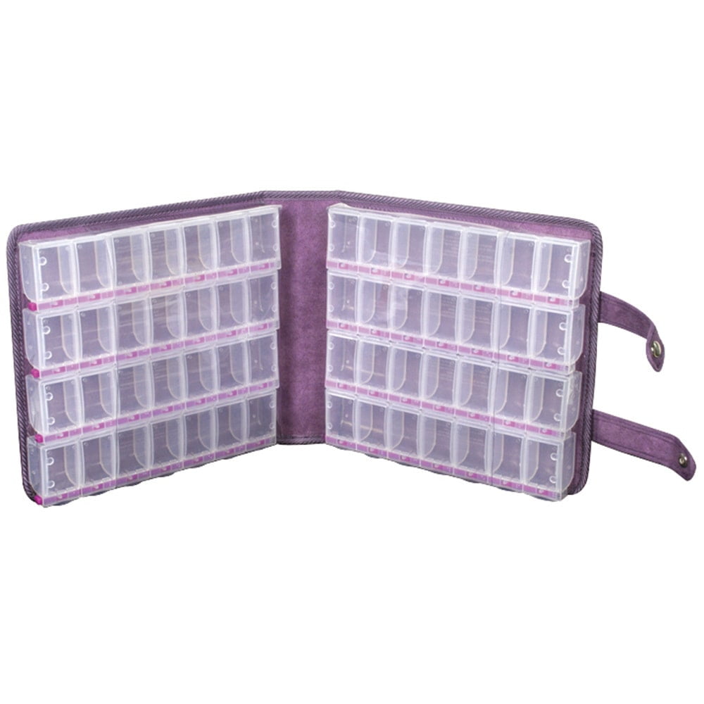 Craft Mates Lockables Large Purple Ultrasuede Organizer Case 9"X9.5"X2.5"