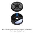 thumbnail image 4 of 10Pcs Zinc Alloy Mirror Floating Glass Clips, Supporting Sheet Nail Dresser Mirror Fixed Fitting,Black, 4 of 5