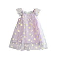 thumbnail image 1 of WEAIXIMIUNG Robes pour Filles Taille 6T Enfants Filles Été Sans Manches Imprimé Fleuri Robe Décontractée pour Filles, 1 of 6