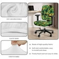 thumbnail image 3 of SCRAWLGOD Jamaican Flag Splash 4 Pieces Anti-Dust Computer Chair Slipcover with Armrest Protector Stretch Rotating Chair Covers Easy to Remove Washable Desk Chair Cover, 3 of 7