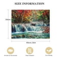 thumbnail image 2 of PIKWEEK  Wall Art Waterfall Canvas Print Landscape Paintings Framed Red Trees Forest Canvas Falls Picture for Bedroom Living Room Office kitchen Home Decor Ready to Hang, 2 of 5