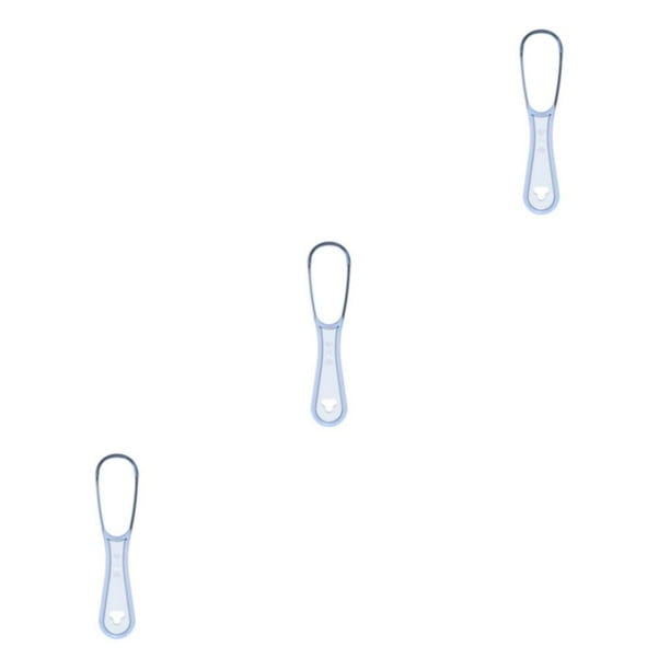 Qarigey Limpiadores de lengua Raspador Herramienta de cuidado Higiene Cepillo Plástico Simple para niños Type1 NO1