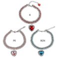 thumbnail image 5 of Collar para mascotas, Collar de joyería de diamantes de tres filas para gatos, perros, suministros de decoración para mascotas, 5 of 5