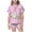 2-Pink, variant on LRen Girls Easter Outfits Size 8 Bunny Print and Egg Print Short Sleeve Shirt Tops Shorts Pants Snug-Fit Silk Button Down Collared Easter Easter Gifts for Girls