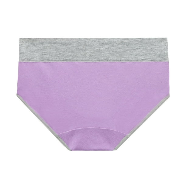 nsendm Female Underpants Adult Silky Bikini Panties for Women Underpants  Patchwork Color Underwear Panties Bikini Solid Womens Underwear Women(Pink,  L) 
