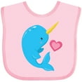 thumbnail image 3 of Inktastic Cute Narwhal Boys Baby Bib, 3 of 4