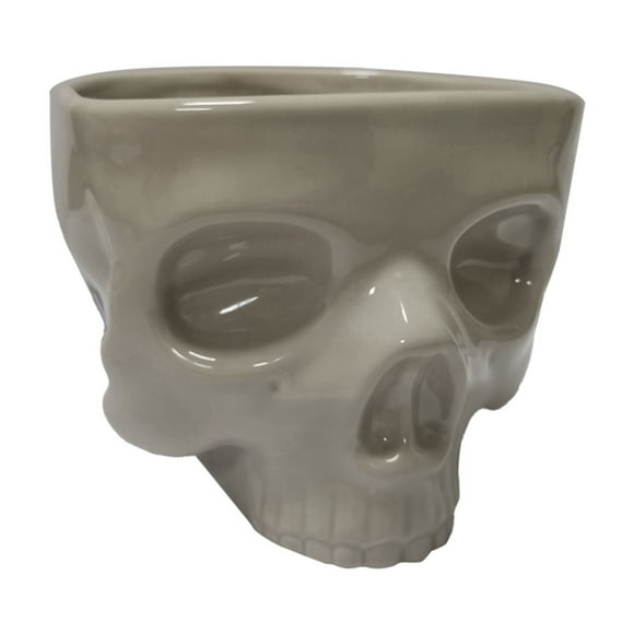 Retro Tabletop Decor Porcelain Gothic Skull Pasta Bowl Halloween Tableware Bar Food Noodle Salad Candy Ceramic Bowl L