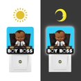 thumbnail image 3 of El Bebé Jefazo: Niño de África Luz nocturna LED con sensor de anochecer a amanecer para dormitorio, baño, pasillo, escaleras - Lámpara LED nocturna de enchufe, 0.5W - 1 pieza, 3 of 6