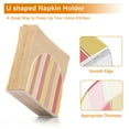 thumbnail image 5 of Yayeee Napkin Holder for Table Kitchen Paper Tissue Organization, Pink and Yellow Striped Pattern, 5 of 8