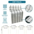 thumbnail image 7 of Table Runner Dresser Scarves 72 Inch Long, Boho Black Geometric Dots on White Linen Dining Table Runners Modern Simplistic Style Tabletop Scarf for Wedding Holiday Party Kitchen, 7 of 7