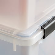 IRIS 156 Qt Storage Box with Gasket Seal Lid- Heavy Duty Moving Containers with Tight Latch, 3Pk