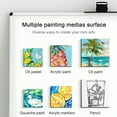 thumbnail image 2 of AUREUO Mini Magnetic Canvas Panel 3x3 Inch / 24 Pack - Small Square Canvas Board for Kids, Ideal for Painting, Craft & Decor, 2 of 9