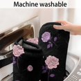 thumbnail image 5 of Pioneer Flower Floral Print Pattern Bathroom Rugs Mat, Non Slip Microfiber Bathroom Rug with Rubber Backing, Soft Mats for Bathroom Floor Tub Shower, 17"x30", 5 of 5