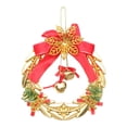 thumbnail image 6 of Gymnture 2pcs Xmas Wind Bell Ornaments with Flower Bowknot, 6 of 10
