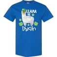 thumbnail image 3 of Inktastic St. Patrick's Day Llama Be Irish with Green Shamrocks T-Shirt, 3 of 5