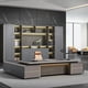 thumbnail image 3 of High-grade L Shaped Executive Boss Office Desk Reception Home Storage Computer Desks Filing Cabinets Mesa Escritorio Furniture My Lux Decor Round, 3 of 9