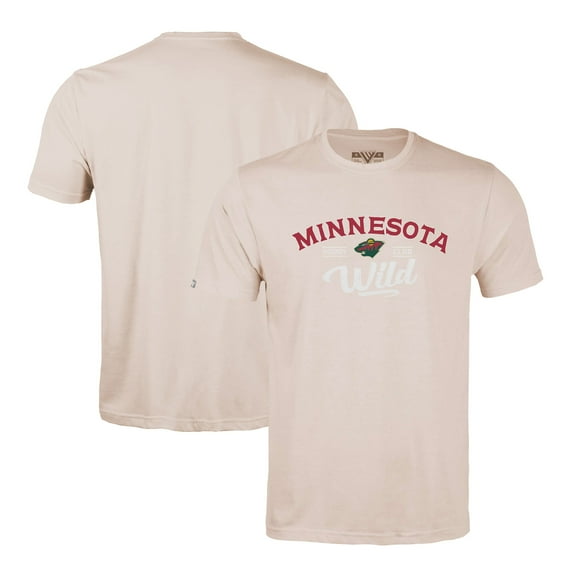 Men's Levelwear Khaki Minnesota Wild Richmond Ice Wall T-Shirt