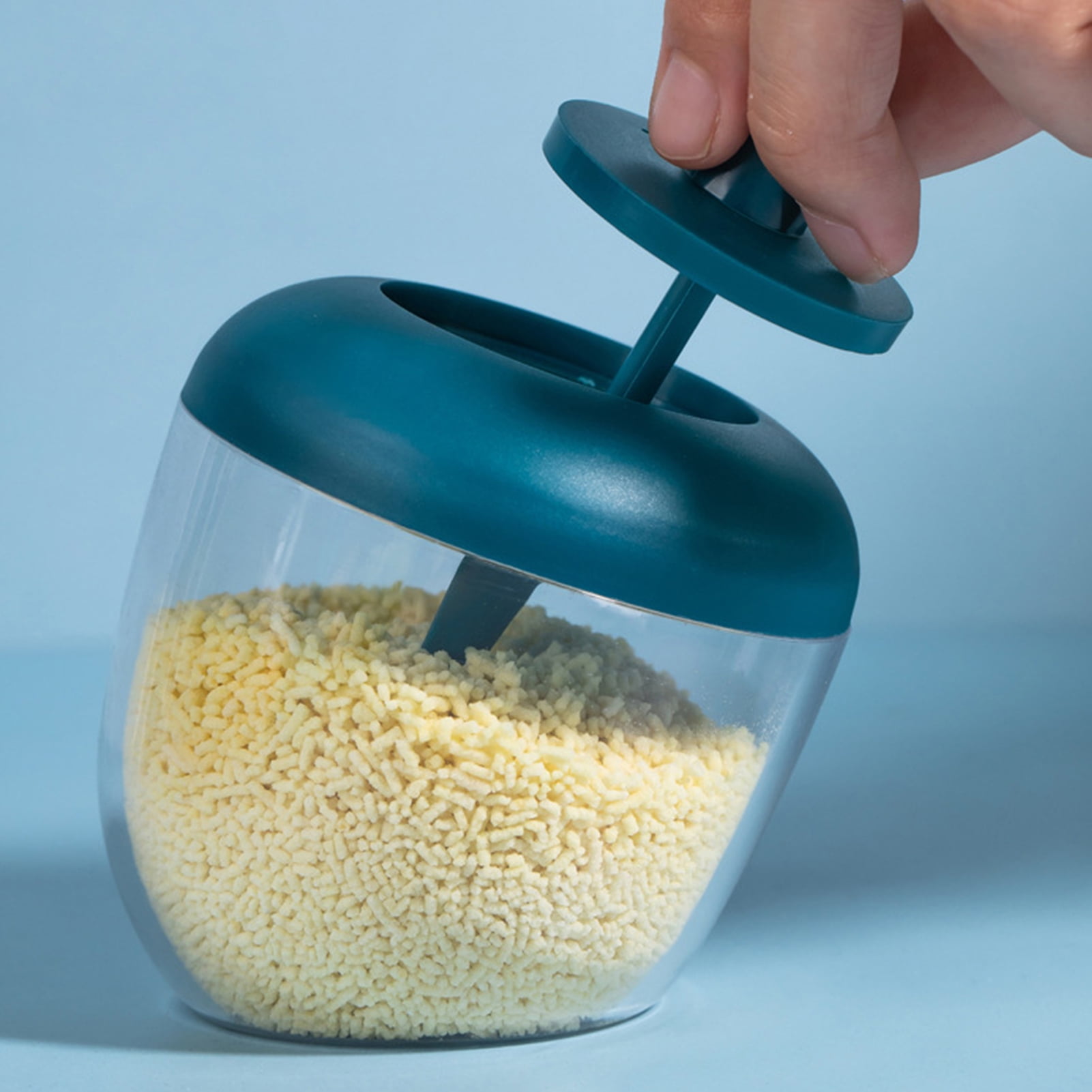 NUZYZ Household Seasoning Bottle Salt Storage Box Spice Jar with Spoon