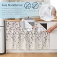 thumbnail image 5 of Cabinet Curtains 35"W x 35"L, Dustproof Sink Skirt Curtain for Kitchen Bathroom, Adhesive Desk Skirt Privacy Short Curtains for Office Closet Vanity Shoe Rack, 5 of 8