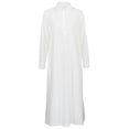 thumbnail image 3 of Vestido largo casual de manga larga con mangas largas para mujer Tomshoo Blanco M, 3 of 7