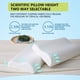 thumbnail image 4 of Almohada de látex natural, almohada extra suave estándar para dormir de lado, de espalda y de estómago, cubierta de algodón transpirable extraíble (19.7×11.8×3.1×2.3 pulgadas), 4 of 9