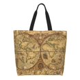 thumbnail image 1 of Fotbe World Map1 Bolsa Tote Estética de Lona con Estampado para Mujer - Bolsa Reutilizable de Hombro Casual para Vacaciones, Compras, Trabajo y Gimnasio, 1 of 8
