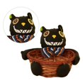 thumbnail image 2 of Fantasma Candy Display Bowl Basket Lindo Halloween Natural Mimbre (Gato) Negro 1pc, 2 of 3