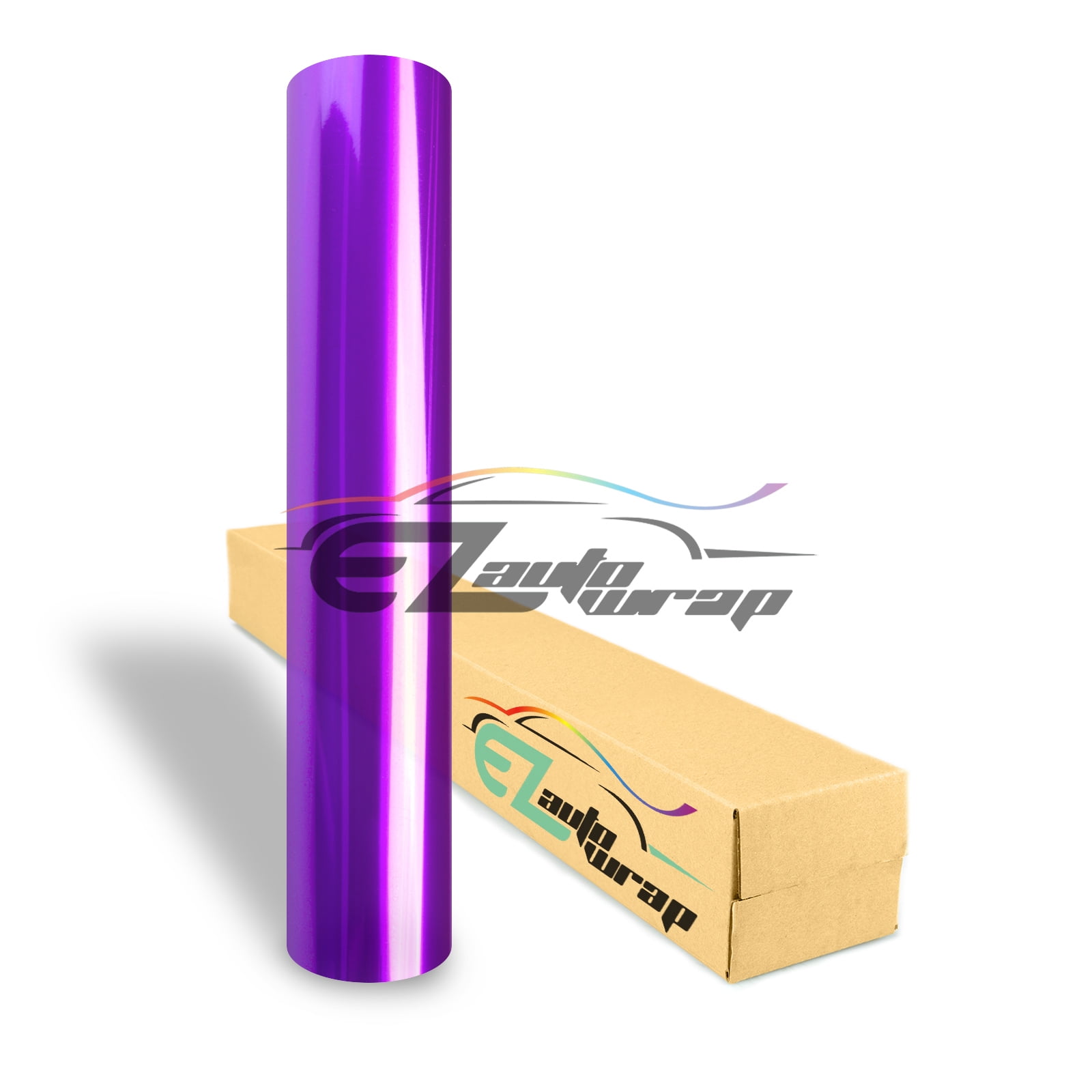 1FT x 8FT Glossy Purple 12000k Headlight Taillight Fog Light Side Marker Vinyl Tint Film Self Adhesive EZAUTOWRAP Free Tool Kit 12x96 