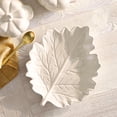 thumbnail image 2 of Better Homes & Gardens Cream Figural Leaf Stoneware 12" x 10" Serving Platter, 2 of 7