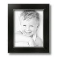 thumbnail image 2 of ArtToFrames 8" x 10" Honors Black with Silver Picture Frame, 8x10 inch Black Wood Poster Frame (WOM-5157), 1 Pack, 2 of 6