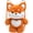 orange, variant on Cute Fox Plush Backpack 3D Fox Plush Bag Animal Plush Toy Soft Stuffed Shoulder Bag Kawaii Carrier Backpack Soft Animal Shoulder Bags Funny Gifts