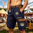 thumbnail image 2 of Men's Cargo Shorts with Multi Pockets - Casual Hiking Summer Shorts for Outdoor Activities, Relaxed Fit Brushed twill fabric, Lightweight Breathable,Navy,XXXXXL, 2 of 4