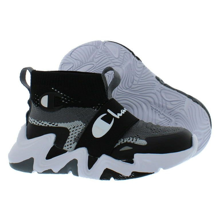 Champion Hyper Future Hi Knit Infant Toddler Shoes Size 5 Color Black Grey Knit