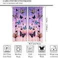 thumbnail image 2 of Butterfly Curtains Pink Sky Butterfly Fluttering Printed Decorative Home Blackout Curtains Bedroom Living Room 2 Sets 55x63in, 2 of 6