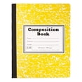 thumbnail image 1 of ZTTD Composition Notebook 1 Pack, Wide Ruled Paper, 10.24 x 7.48 Inches, 100 Sheets(200 Pages), Yellow Marble Covers (Yellow), 1 of 9