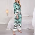 thumbnail image 3 of Balery Not All Who Wander Are Lost1 Conjunto de Pijama con Estampado para Mujer, Conjunto de Dos Piezas con Manga Larga, Ropa de Dormir Suave con Bolsillos, Pijamas Cómodos-XX-Large, 3 of 7