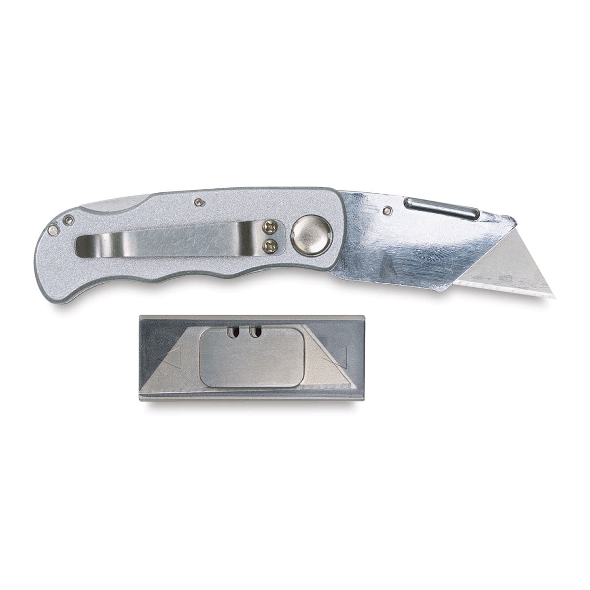 Excel Blades Folding Utility Knife - Silver