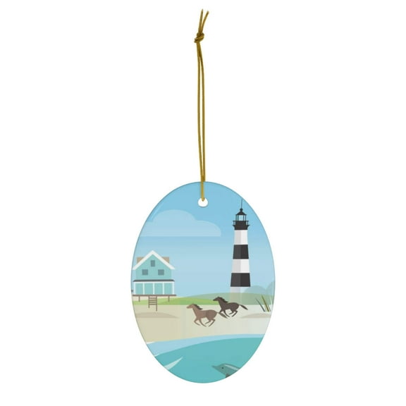 Outer Banks Ceramic Ornament