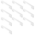 thumbnail image 3 of Cauldham 10 Pack Solid Kitchen Cabinet Pulls Handles (3-5/8" Hole Centers) - Modern Thin Profile Drawer/Door Hardware - Style M255 - Polished Chrome, 3 of 6