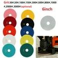 thumbnail image 3 of Lierteer 6 Inch 150Mm Dry/Wet Diamond Polishing Pads Flexible Grinding Discs For Granite, 3 of 6