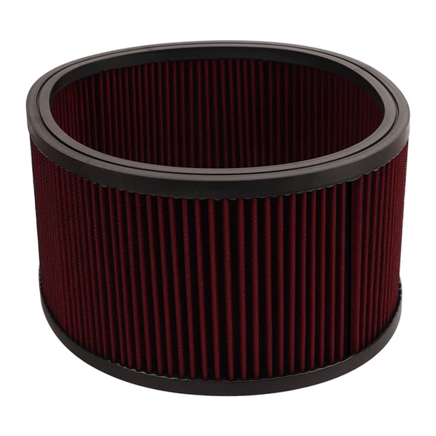 Elemento de Filtro de Aire Redondo de Alto Flujo Elemento de Filtro de Aire Lavable Redondo Elemento de Filtro de Aire de Alto Flujo Reutilizable Lavable para 14 X 5 Pulgadas ANGGREK Otros