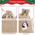 thumbnail image 3 of Ganfancp Navidad Impreso Lino Regalo Bolsa Santa Mochila Bolsa de Caramelos Bolsa 1Pc Ofertas Del Día Sólo En Línea 1 Bolsa para Caramelos, 3 of 6