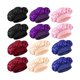thumbnail image 1 of wonima11 12 Pieces Silk Bonnet for Women Curly Hair Satin Bonnet Hair Wrap for Sleeping Cap with Tie Band (Multicoloured2), 1 of 1